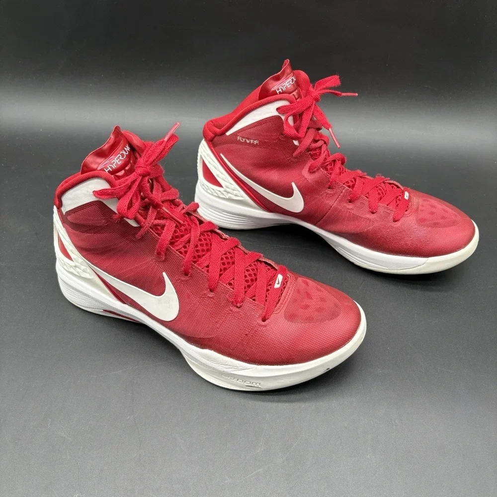 Nike Hyperdunk Flywire Red White Basketball Shoes US 9 454143-600